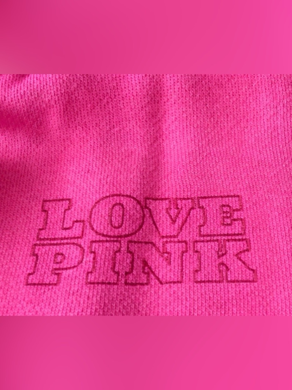 Victoria’s Secret PINK Strawberry Hoodie Berry Best Since 1986 NWT l Size L - Picture 4 of 5
